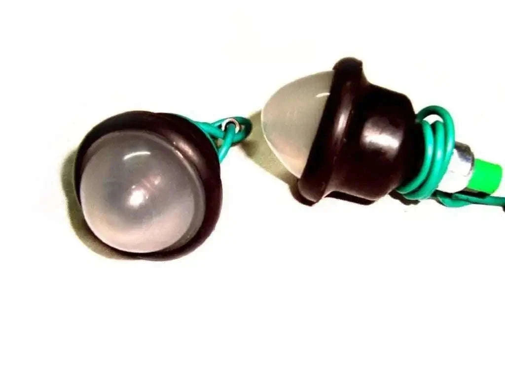 12V frosted pilot lamp bulb with black rim for Royal Enfield