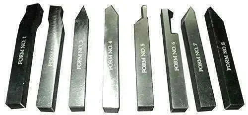 6mm Hss Form Tool Set Of 8 Pieces - StellerGear