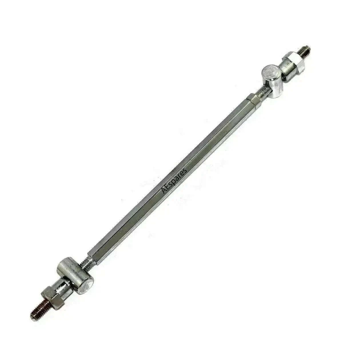 Chrome front brake link rod with bolt ends