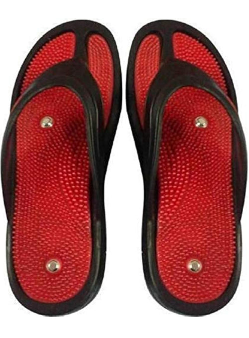 Acupressure Slippers with Magnets for Stress Relief, Size 10