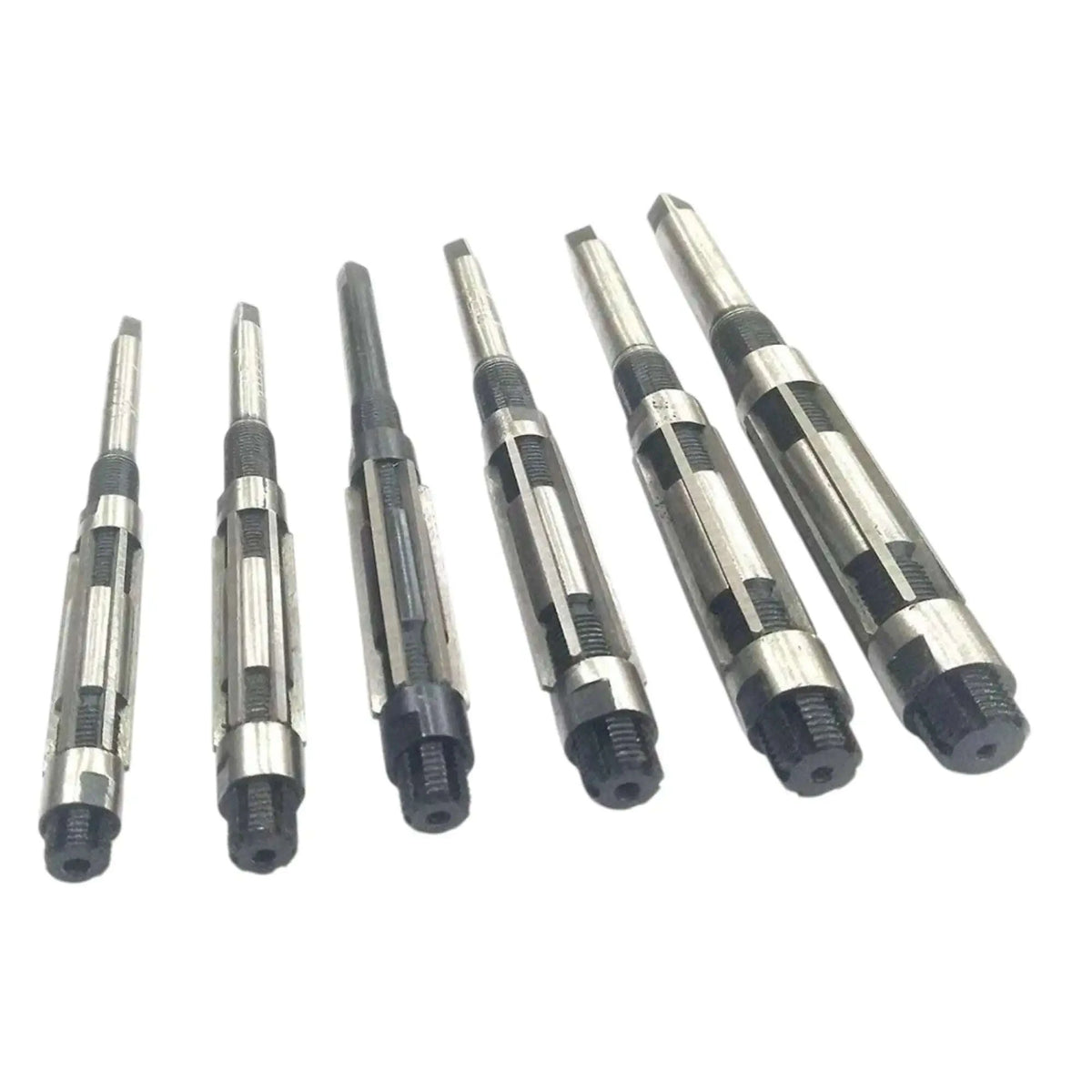 Hand reamer set of 8 adjustable metal reamers with dark handles