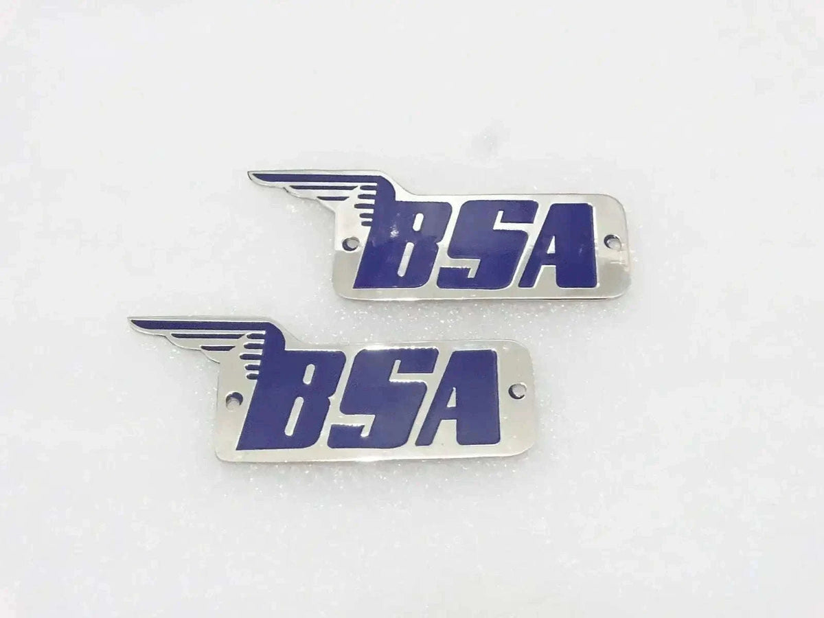 BSA A7 B31 C11 PETROL TANK BADGES PAIR - StellerGear