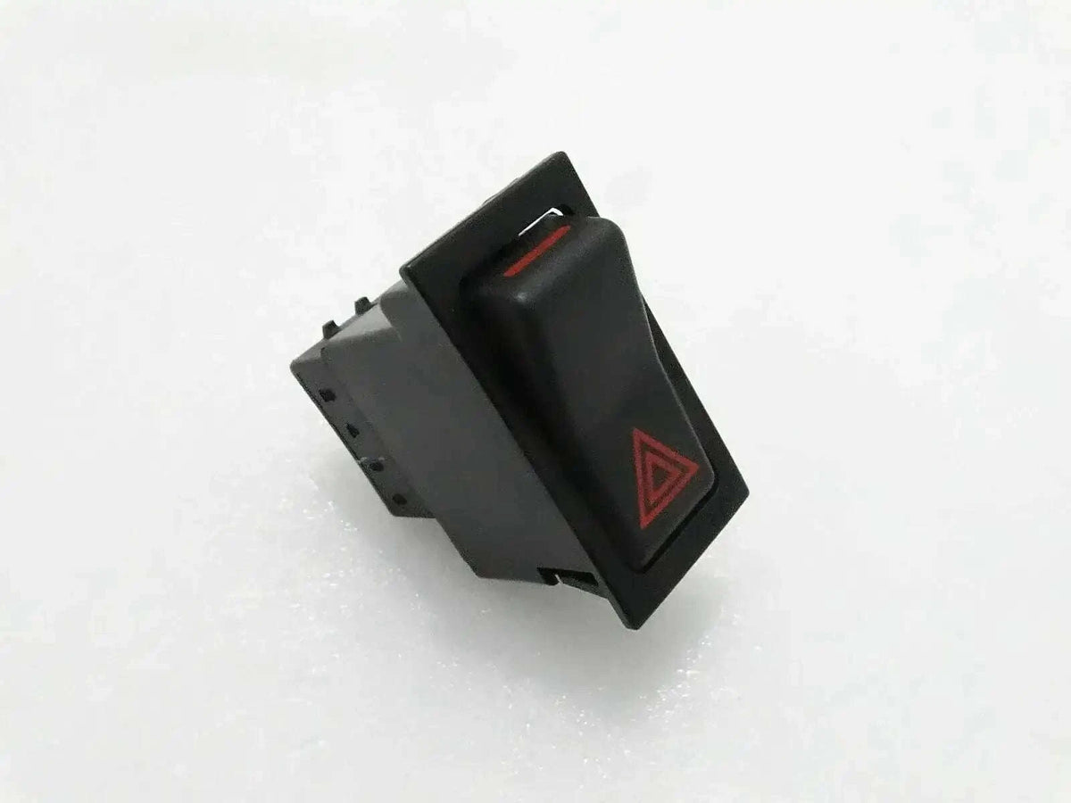 JCB 3CX 12V switch replacement, durable plastic, compact size for heavy machinery control