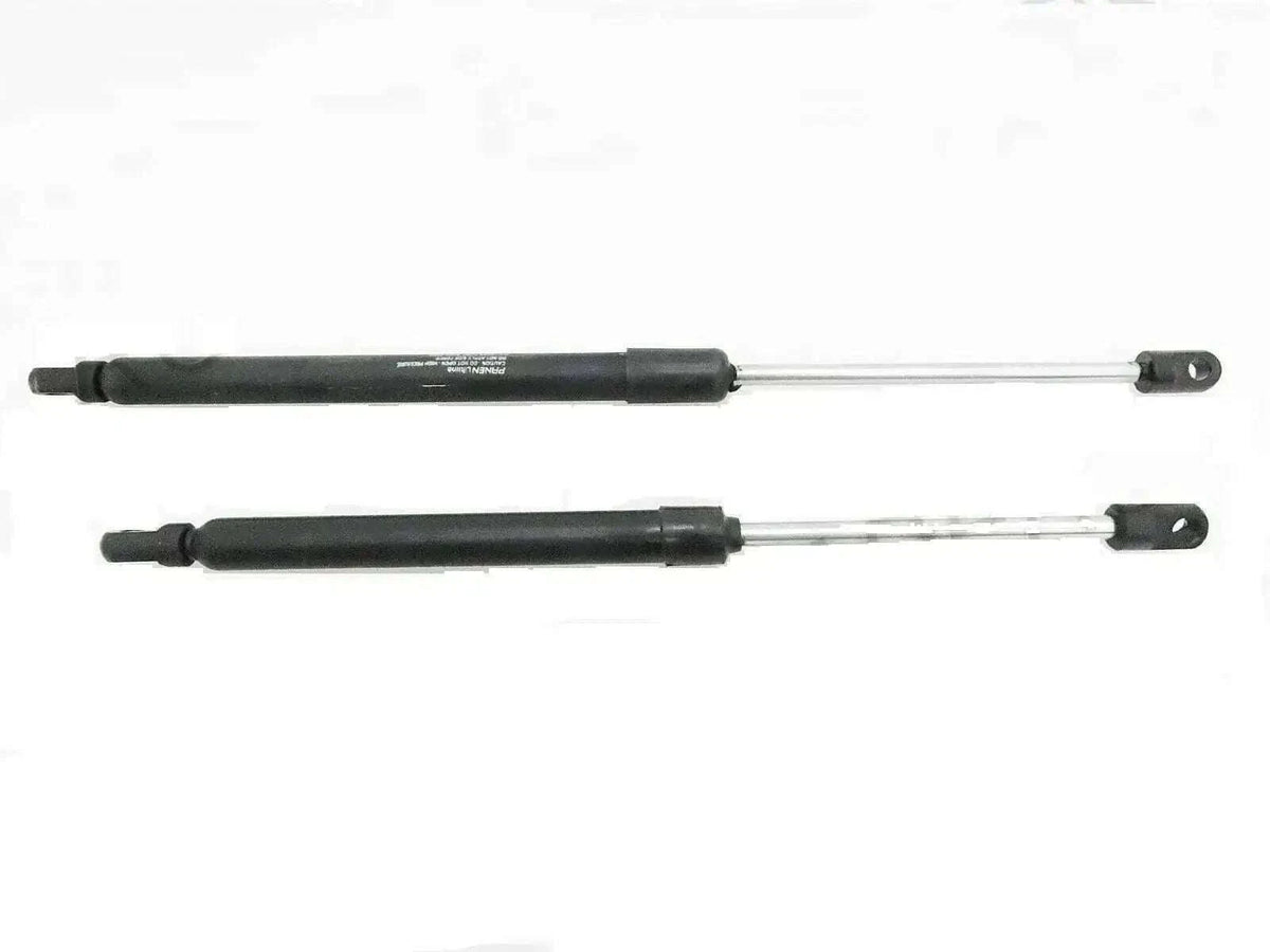 Black gas struts with end brackets for side door, pair