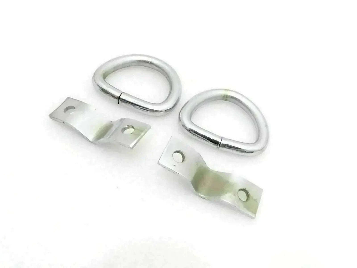 Jeep Willys chrome towing hook brackets pair for towing solutions