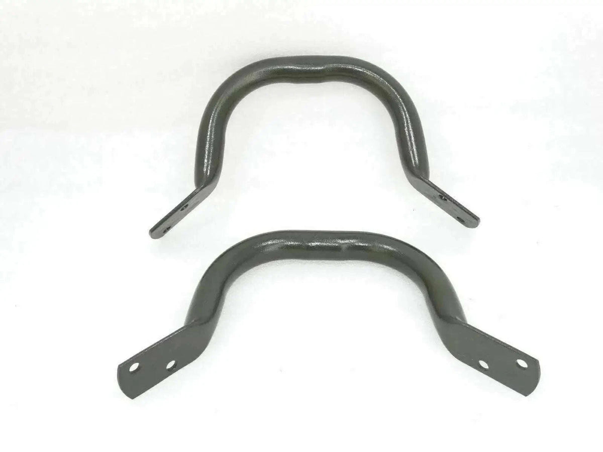 Green rear handle set for Jeep Willys and Ford with mounting tabs