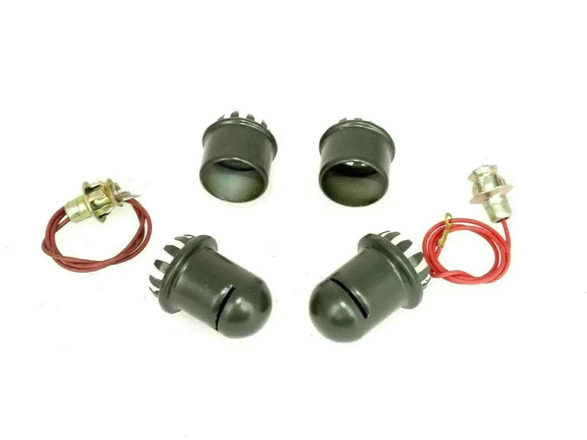 Willys Ford Jeep map reading light pair with bulbs