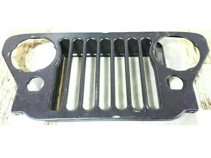 Willys Jeep Front Grill 1949 in black, featuring precise fit