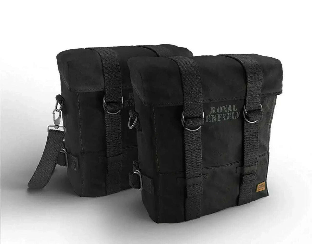 FOR Royal Enfield Classic 350CC 500CC EFI UCE Military Pannier Canvas Bag - StellerGear