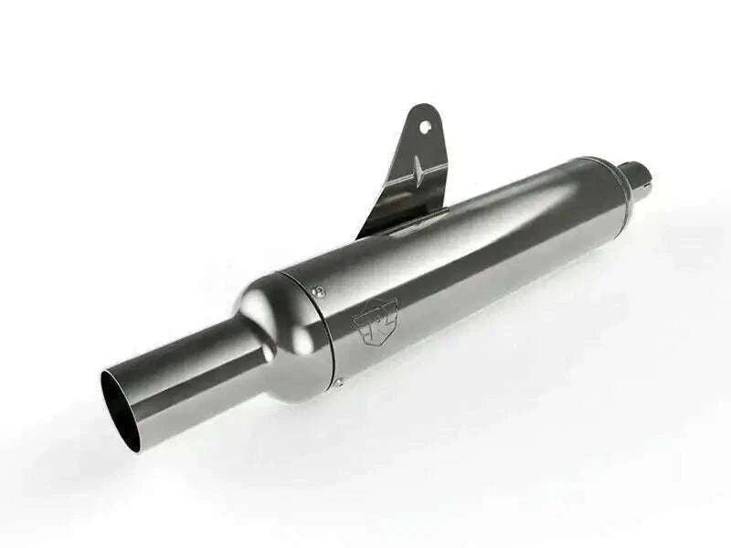 FOR Royal Enfield Classic Silencer Silver Peashooter End Cap #1990712 - StellerGear