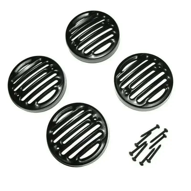Front & Rear Indicator Grill Set of 4 Black For Royal Enfield Classic - StellerGear