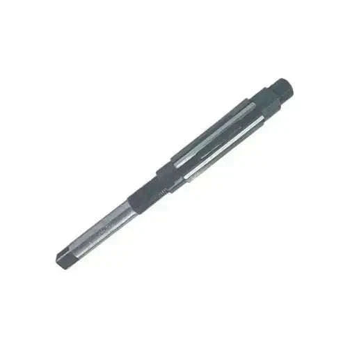 Adjustable hand reamer made of high-speed steel, 12 inches long, used for precision bore enlargements