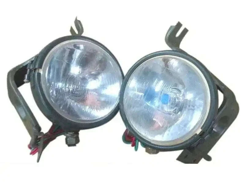 Willys Jeep MB Ford GPW Headlight Light pair with brackets
