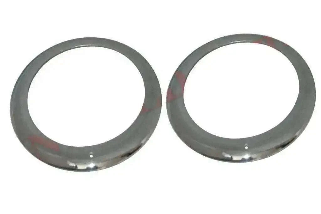 Chrome Headlight Outer Bezel Pair for Willys 46-53 Jeep