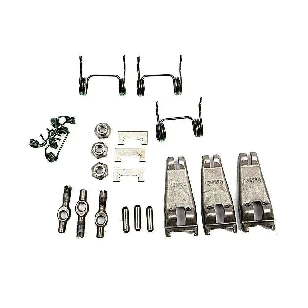 Mahindra Tractor PTO clutch repair kit components including springs, bolts, and metal clips.