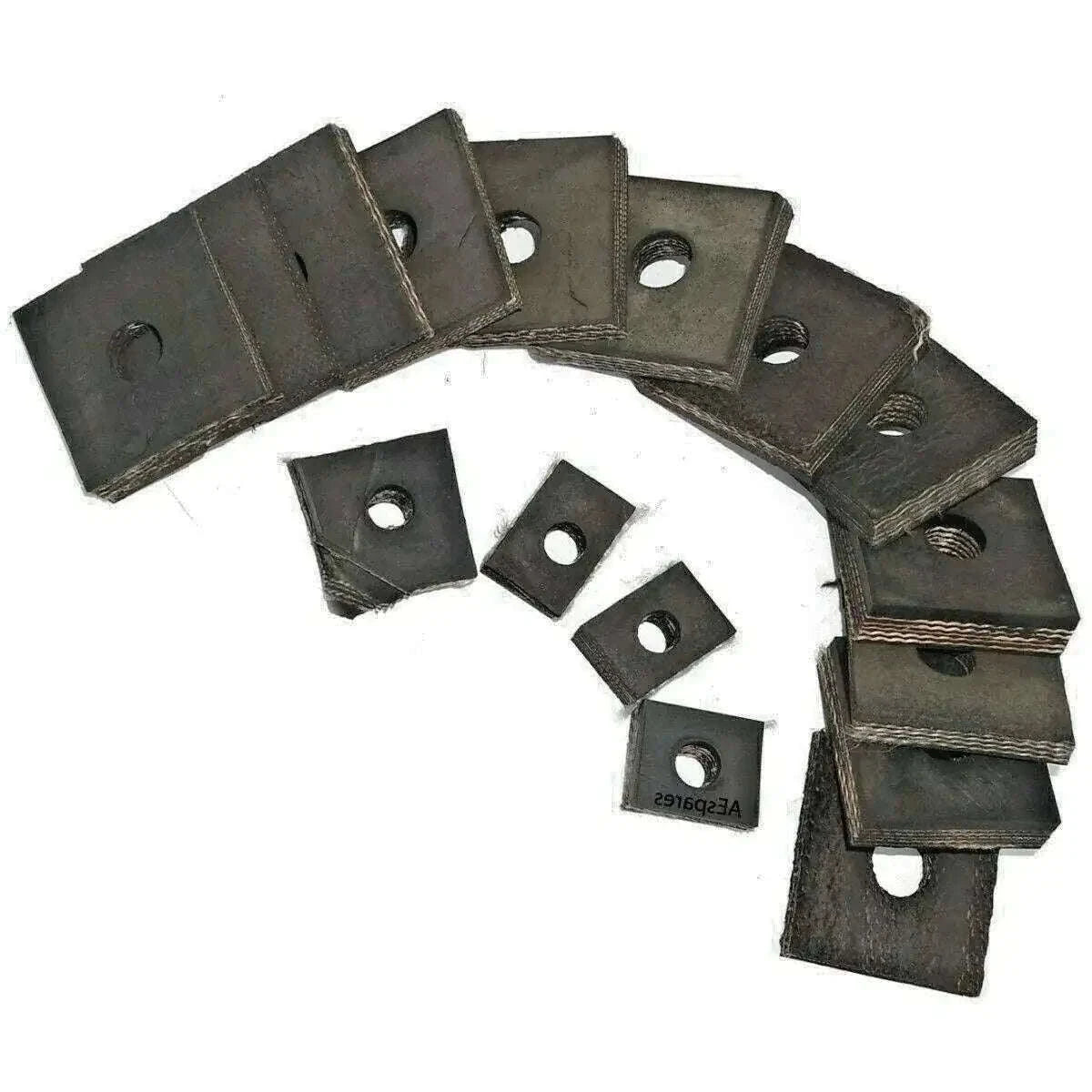 Reinforced rubber body vibration bushings for Willys Jeeps CJ2A and CJ3A