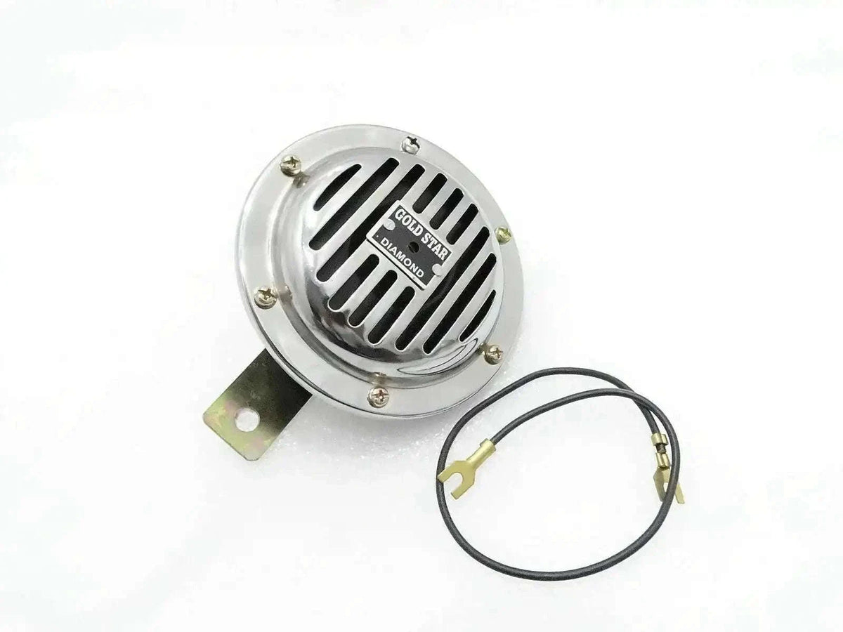ROYAL ENFIELD CHROME 12V HORN 4" - StellerGear