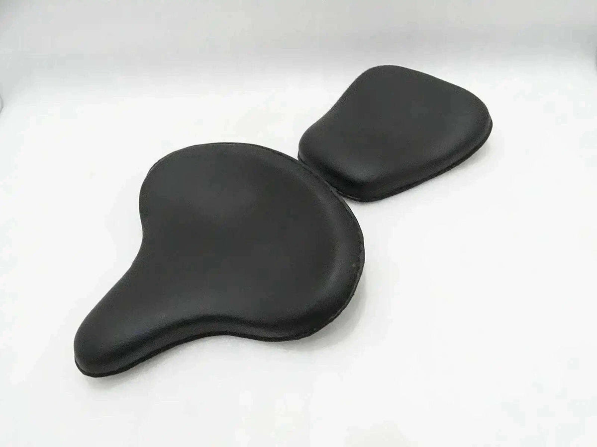 ROYAL ENFIELD HARLEY STYLE FRONT AND REAR LEATHERITE SEATS - StellerGear