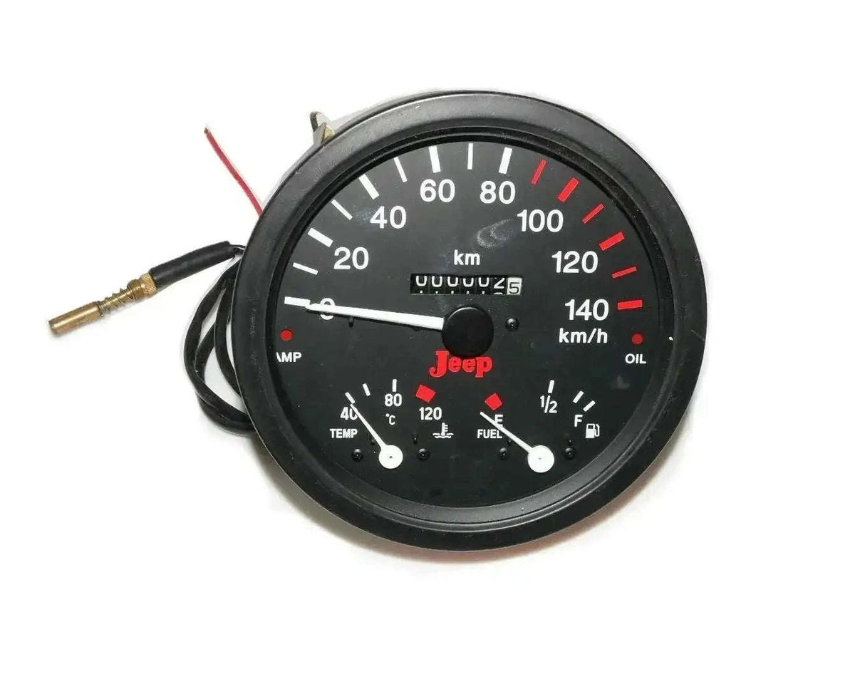 Speedometer and temperature fuel meter gauge for Willys Jeeps