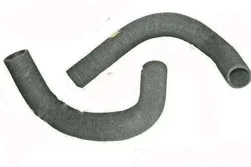 Radiator hose set of 2, gray rubber hoses with curved ends