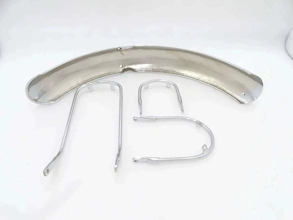 TRIUMPH T-140 BONNEVILLE FRONT CHROME MUDGUARD WITH STAYS - StellerGear