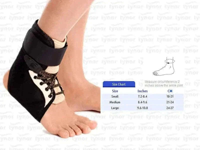 Tynor Ankle Brace Support - Medium, ideal for ankle injury recovery.