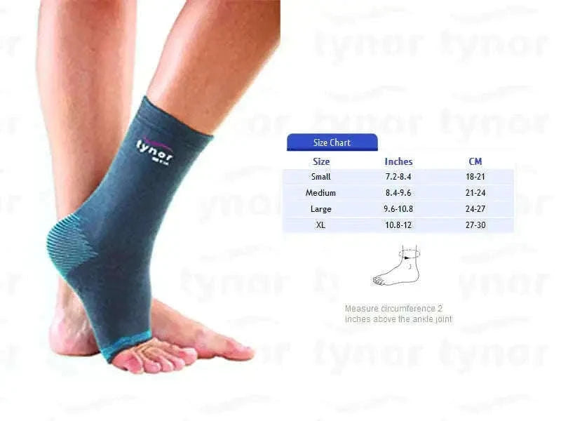 Teal ankle support sock with cushioned ankle area