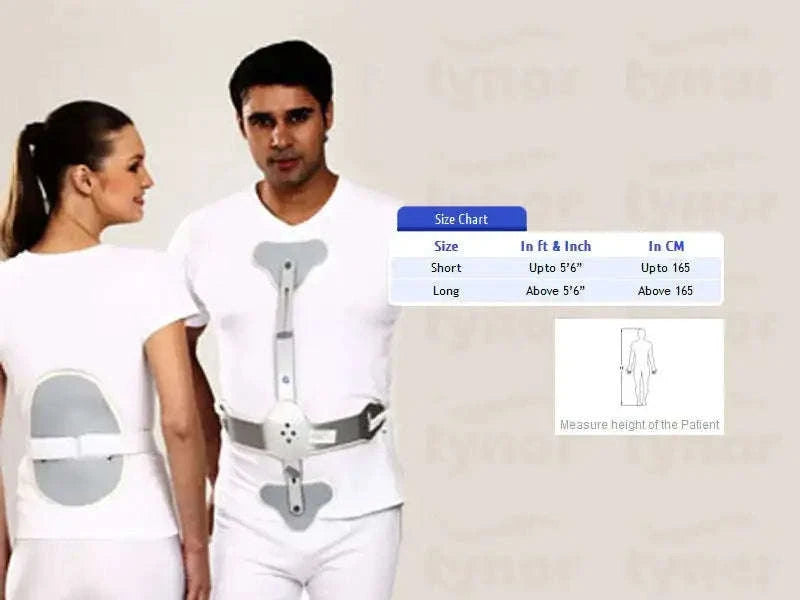 Tynor Ash Brace - Long Hyper Extension Lower Spine Support with adjustable straps.