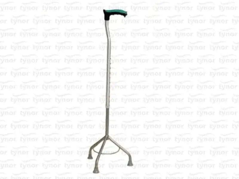 Tynor walking stick tripod with three-leg base and adjustable center pole