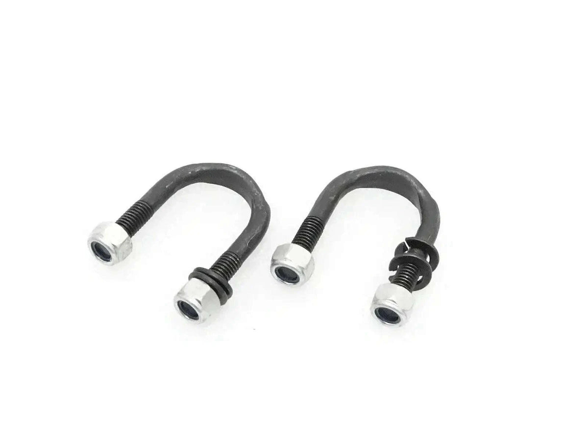WILLYS Jeep shaft U-bolt pair with nuts, black steel