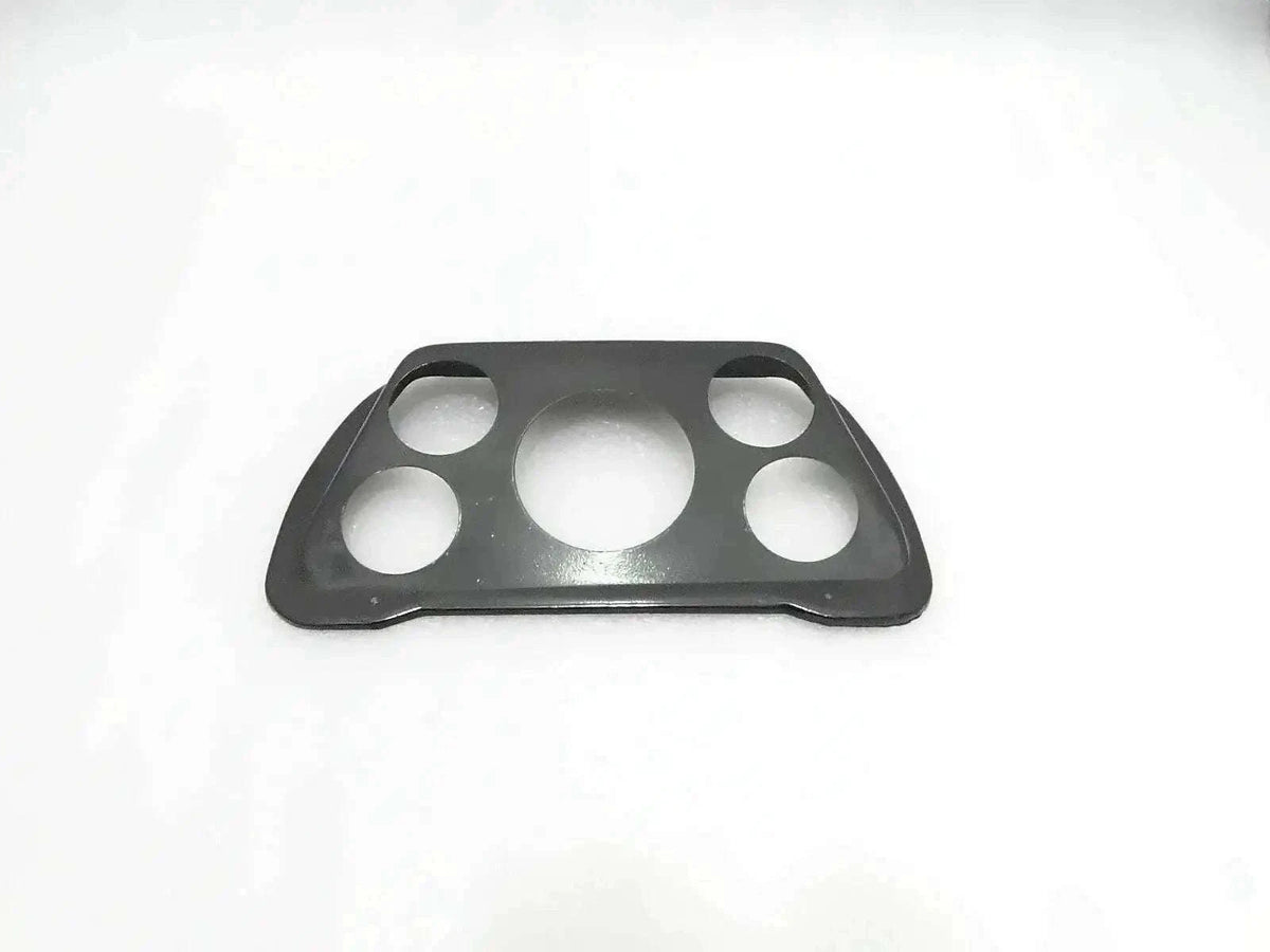 Black speedometer mounting plate with four mounting holes