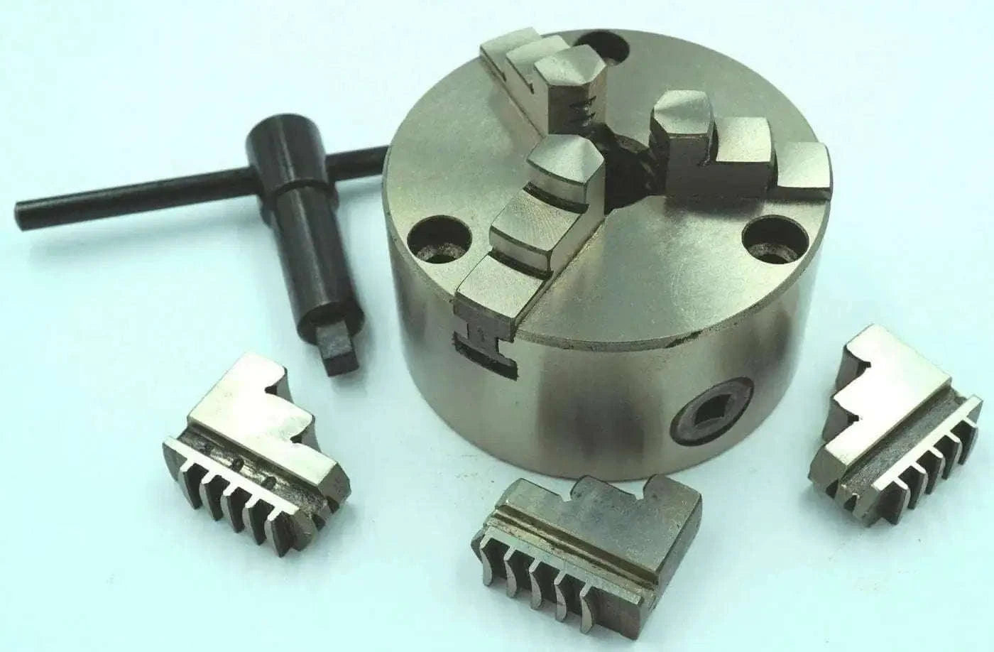 100mm Front Load 3 Jaw Self Centering Chuck with Reversible Jaws