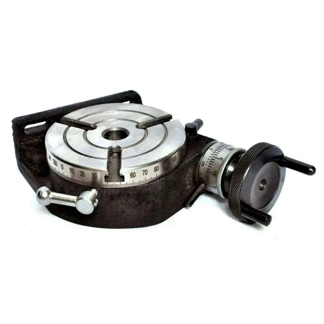 100mm rotary table with 3 slots, MT2 bore, engineering tools for milling