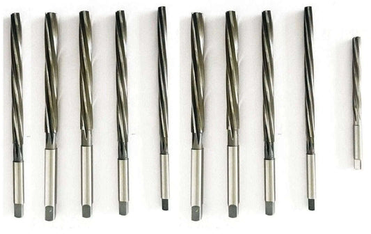 HSS valve guide reamer set, multiple straight metal reamers