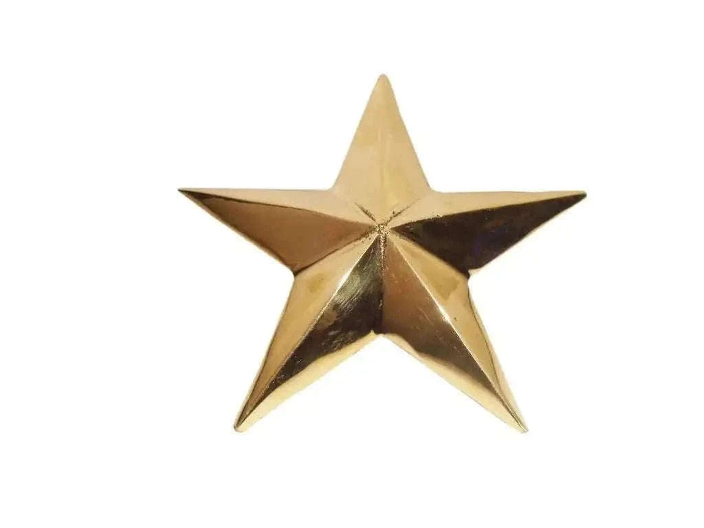 Pure brass star decal, 3.75-inch fixing sticker