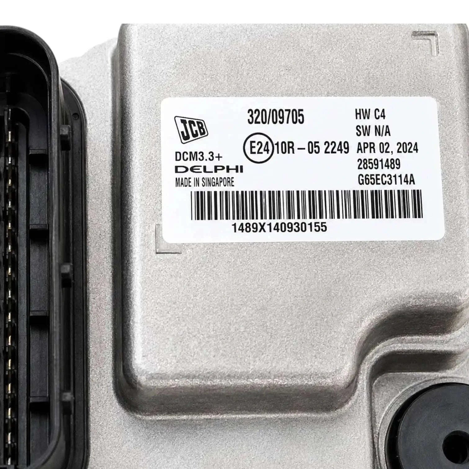 JCB Blank ECU - ECM 444 T4 Delphi DCM3.3+, automotive engine control unit.