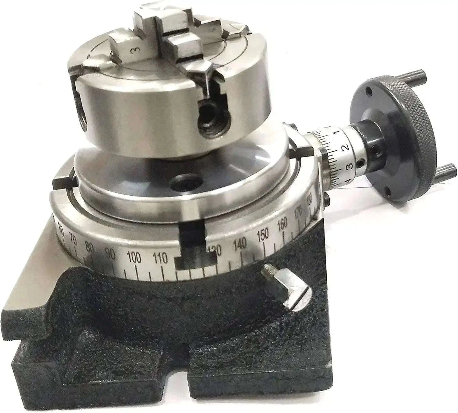 4" (100mm) 4 slots regular Rotary Table +70 mm 4 Jaw Independent Chuck - StellerGear