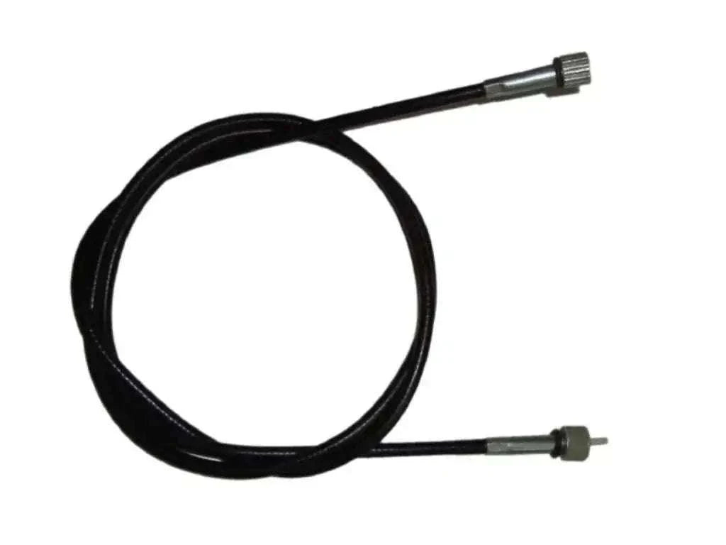 Black speedometer cable with metal ends, looped for display.