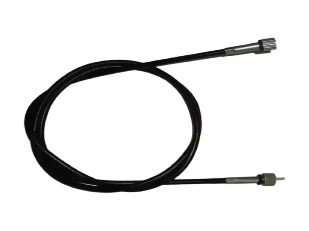 Speedo cable with black housing and two metal ends