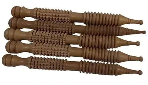 5-piece wooden acupressure jimmy sujok kit for wellness