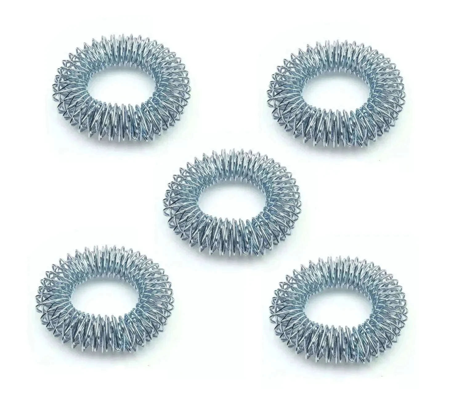 5pcs Acupressure Massage Bracelets Set with 5 Sujok Rings - StellerGear