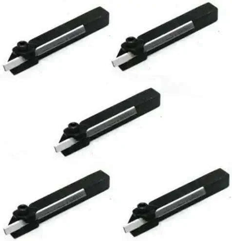 5pcs Set Of Mini Parting Tool Cut Off Holder 10mm Shank With Hss Blade - StellerGear