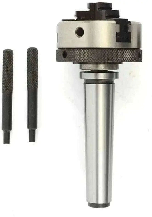 65mm 4 Jaw Mini Scroll Chuck With Mt3 Mounting Shank 1/2 Drawbar Threaded - StellerGear