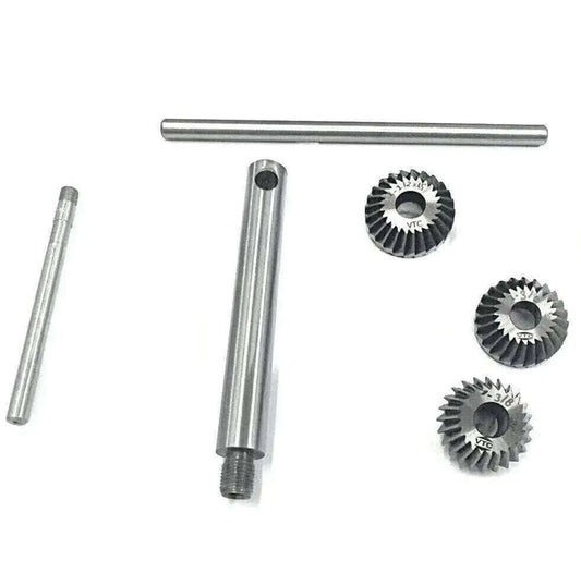 High carbon steel vintage car valve seat cutter set with various cutter sizes for precise engine repairs