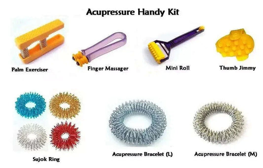 7-in-1 Acupressure Health Kit - Hand Finger Palm Massager by StellerGear