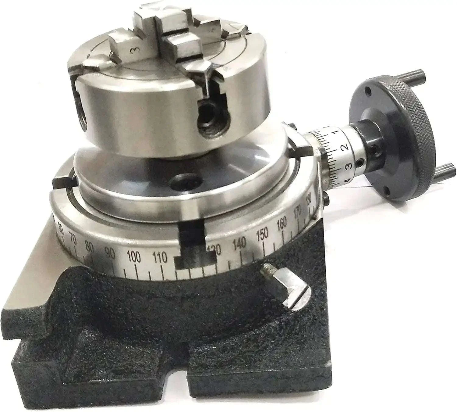4" (100mm) 4 slots regular Rotary Table +70 mm 4 Jaw Independent Chuck - StellerGear