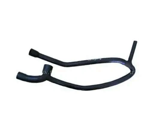Water hose, black curved rubber hose with angled ends, two-piece set