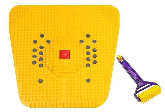 Acs Acupressure Foot Mat with Bio-Magnetic Therapy and Twin Roller