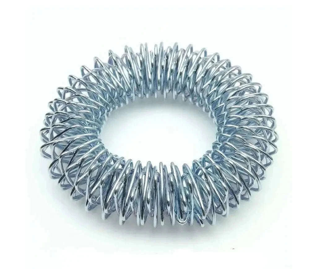 Set of 4 Acupressure Hand Wrist Massage Rings designed for stress relief.