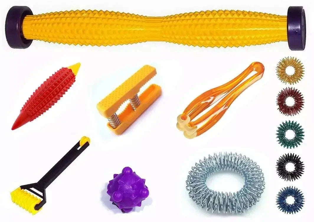 Acupressure Health Kit - Foot Body Hand Palm Finger Roller Massager by StellerGear